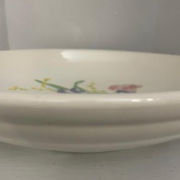 Extra Large Italian Serving Bowl Floral Design Italy - Picture 8 of 9